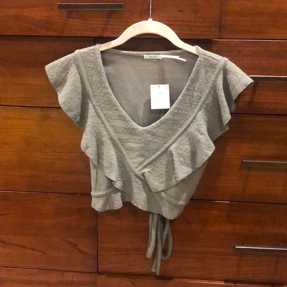 Urban outfitters knit moss crop top - Picture 2 of 5